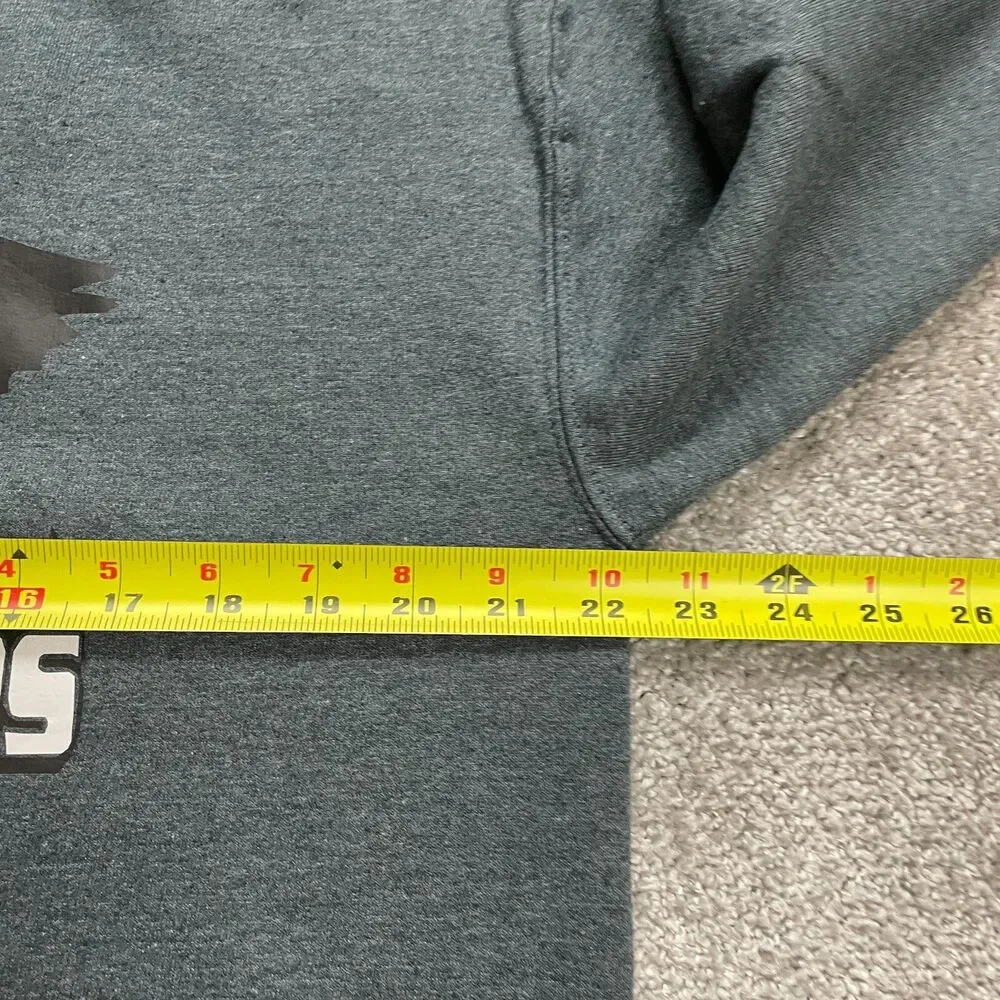 Gildan Heavy Blend Sweatshirt Mens Medium Gray Feet First Outdoors Logo Crew